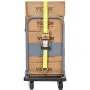 Ratchet Tie Down Straps (4PK), 5000 lb Break Strength, Double J Hook Includes 4 Premium 2" x 15' Rachet Tie Downs with Padded Ha