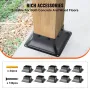 101.6x101.6mm Postbase 10 stk, intern 91x91mm kraftig