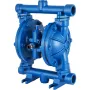 Air-Operated Double Diaphragm Pump, 1/2 in Inlet & Outlet, Cast Iron Body, 3 GPM & Max 90 PSI, Nitrile Diaphragm Pneumatic Trans