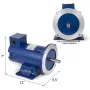 Motor, 1/2hp, 56c ramme, 1750 o/min, Tenv, permanent magnet