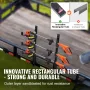 Trimmer Rack, 3 Place Weeder Trimmer Rack, Trim Holder Trailer Rack with Zinc Alloy Password Lock, Wall-mounted or Mount on Encl