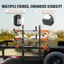 Trimmer Rack, 3 Place Weeder Trimmer Rack, Trim Holder Trailer Rack with Zinc Alloy Password Lock, Wall-mounted or Mount on Encl