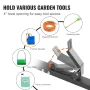 Trimmer Rack, 3 Place Weeder Trimmer Rack, Trim Holder Trailer Rack with Zinc Alloy Password Lock, Wall-mounted or Mount on Encl