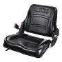 Universal Forklift Seat, Fold Down Tractor Seat with Adjustable Angle Back, Micro Switch and Retractable Seatbelt, 6.3-13.4 inch