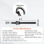 Ratchet Bind Down Straps (4PK), 5208 lb Max Break Strength