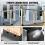 101.6x101.6mm Post Base 4Pcs, Internal 91x91mm Heavy Duty Powder-Coated Steel Post Bracket Fit for Standard Wood Post Anchor, De