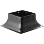 101.6x101.6mm Post Base 4Pcs, Internal 91x91mm Heavy Duty Powder-Coated Steel Post Bracket Fit for Standard Wood Post Anchor, De