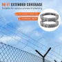 Razor Wires, 98 ft Razor Barbed Wire, 2 Rolls Razor Wire Fencing Razor Fence, Razor Ribbon Barbed Wire Galvanized Razor Wire Fen