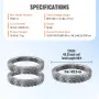 Razor Wires, 98 ft Razor Barbed Wire, 2 Rolls Razor Wire Fencing Razor Fence, Razor Ribbon Barbed Wire Galvanized Razor Wire Fen