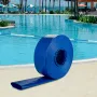 Udløbsslange, 2" x 105', PVC-stof flad slange, kraftig