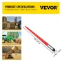 Hay Spear 32 "Bale Spear 1350 lbs Kapacitet, Bale Spike Quick