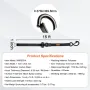 Ratchet Bind Down Straps (4PK), 2200 lb Max Break Strength
