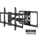 Full Motion TV Mount Fits for Most 37-90 inch TVs, Swivel Tilt Horizontal Adjustment TV Wall Mount Bracket with 4 Articulating