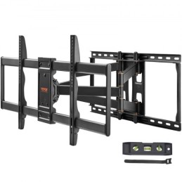 Full Motion TV Mount Fits for Most 37-90 inch TVs, Swivel Tilt Horizontal Adjustment TV Wall Mount Bracket with 4 Articulating