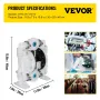 Air-Operated Double Diaphragm Pump 25.4mm(1 inch) Inlet/Outlet 113 L/min(30GPM) Polypropylene Max 7 bar(100PSI) for Chemical and