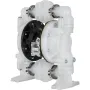 Air-Operated Double Diaphragm Pump 25.4mm(1 inch) Inlet/Outlet 113 L/min(30GPM) Polypropylene Max 7 bar(100PSI) for Chemical and