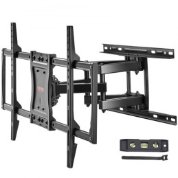Full Motion TV Mount Fits for Most 37-75 inch TVs, Swivel Tilt Horizontal Adjustment TV Wall Mount Bracket with 4 Articulating