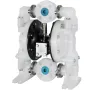 Air-Operated Double Diaphragm Pump 25.4mm(1 inch) Inlet/Outlet 113 L/min(30GPM) Polypropylene Max 7 bar(100PSI) for Chemical and