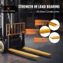 Pallet Fork Extensions, 60" Length 4.5" Width, Heavy Duty Carbon Steel Fork Extensions for Forklifts, 1 Pair Forklift Extensions