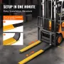 Palle Fork Extensions, 60 "Længde 4.5" Bredde, Heavy Duty