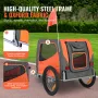 Dog Bike Trailer, Supports up to 66 lbs, Pet Cart Bicycle Carrier, Easy Folding Frame with Quick Release Wheels, Universal Bicyc