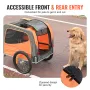 Dog Bike Trailer, Supports up to 66 lbs, Pet Cart Bicycle Carrier, Easy Folding Frame with Quick Release Wheels, Universal Bicyc
