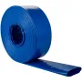 Discharge Hose, 101.6 mm x 32 m, PVC Lay Flat Hose, Heavy Duty Backwash Drain Hose with Clamps, Weather-proof & Burst-proof, Ide