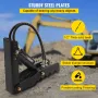 Hydraulic Backhoe Thumb, 45.72 cm 12.70 mm Thickness Heavy Duty Excavator Thumb, Black Steel Weld On Thumb Attachments with Hydr