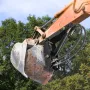 Hydraulic Backhoe Thumb, 45.72 cm 12.70 mm Thickness Heavy Duty Excavator Thumb, Black Steel Weld On Thumb Attachments with Hydr