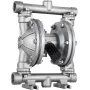 Air-Operated Double Diaphragm Pump, Inlet & Outlet, Stainless Steel Body, 11.36 L/min, PTFE Diaphragm Pneumatic Transfer Pump fo