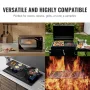 Reversible Grill/Griddle, 9.7"x16.7" Pre-Seasoned Cast Iron Griddle, Rectangular Double Burner Griddle Pan, Non-Stick Family Pan