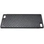 Reversible Grill/Griddle, 9.7"x16.7" Pre-Seasoned Cast Iron Griddle, Rectangular Double Burner Griddle Pan, Non-Stick Family Pan