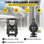 Air-Operated Double Diaphragm Pump, 2 inch Inlet & Outlet, Aluminum Alloy Body, 75 GPM & Max 120PSI, Nitrile Diaphragm Transfer 