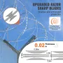 Razor Wires, 147 ft Razor Barbed Wire, 3 Rolls Razor Wire Fencing Razor Fence, Double Spiral Razor Ribbon Barbed Wire Galvanized