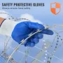 Razor Wires, 147 ft Razor Barbed Wire, 3 Rolls Razor Wire Fencing Razor Fence, Double Spiral Razor Ribbon Barbed Wire Galvanized