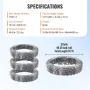 Razor Wires, 147 ft Razor Barbed Wire, 3 Rolls Razor Wire Fencing Razor Fence, Double Spiral Razor Ribbon Barbed Wire Galvanized