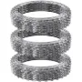 Razor Wires, 147 ft Razor Barbed Wire, 3 Rolls Razor Wire Fencing Razor Fence, Double Spiral Razor Ribbon Barbed Wire Galvanized