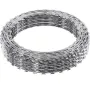 Razor Wires, 147 ft Razor Barbed Wire, 3 Rolls Razor Wire Fencing Razor Fence, Double Spiral Razor Ribbon Barbed Wire Galvanized