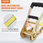 Ratchet Bind Down Straps (4PK), 10000 lb Break Strength, Double