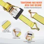 Ratchet Bind Down Straps (4PK), 10000 lb Break Strength, Double