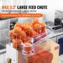 Commercial Orange Juicer Machine, 120W Automatic Juice Extractor with Water Tap, Stainless Steel Orange Squeezer 20 Oranges/Minu