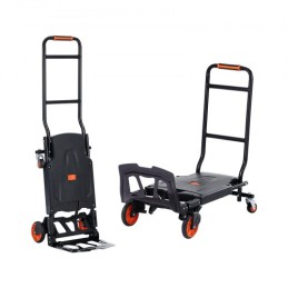 Aluminum Hand Truck, 2 in 1, 300 lbs Load Capacity, Heavy Duty Industrial Convertible Folding Hand Truck and Dolly, Utility