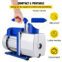 6 CFM 1/2 HP refrigeration vacuum pump,2 Stage Air Vacuum Pump AC Refrigeration Kit,Vacuum Forming Refrigeration Vacuum Packing,