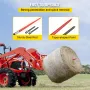 Hay Spear 49 "Bale Spear 3000 lbs Kapacitet, Bale Spike Quick