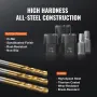 48-Piece Bolt Extractor Screw Extractor Set, with 13 PCS Bolt Extractor Set, 19 PCS Screw Extractors, 16 PCS Reverse HSS Drill B