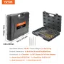 48-Piece Bolt Extractor Screw Extractor Set, with 13 PCS Bolt Extractor Set, 19 PCS Screw Extractors, 16 PCS Reverse HSS Drill B
