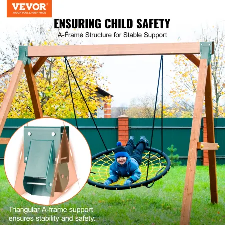 A-Frame Middle Swing Brackets, Heavy Duty Carbon Steel Swing Set Hardware with Mounting Hardware, DIY Swing Set Bracket Swing Se