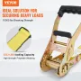 Ratchet Tie Down Straps (10PK), 10000 lb Break Strength, Endless Ratchet with 10 Premium 2" x 30' Tie Downs Heavy Duty, Track Sp