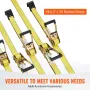 Ratchet binder sig stropper (10pk), 10000 lb pausestyrke