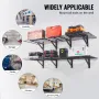 Garage Storage Shelving, 2 Pack, 183 x 61 cm Heavy Duty Garage Shelves Wall Mounted, 726 kgLoad Capacity(Total) Garage Storage R
